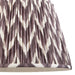 2 PACK 40cm Tapered cylinder Lamp Shade - Pearl grey fabric - Pleated Zigzag Handcrafted Light