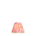 16cm Tapered cylinder Lamp Shade - Coral pink fabric - Pleated Spot Handcrafted Light