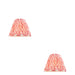 2 PACK 25cm Tapered cylinder Lamp Shade - Coral pink fabric - Pleated Spot Handcrafted Light