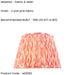 35cm Tapered cylinder Lamp Shade - Coral pink fabric - Pleated Spot Handcrafted Light
