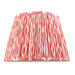 35cm Tapered cylinder Lamp Shade - Coral pink fabric - Pleated Spot Handcrafted Light