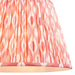 2 PACK 40cm Tapered cylinder Lamp Shade - Coral pink fabric - Pleated Spot Handcrafted Light