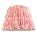 2 PACK 40cm Tapered cylinder Lamp Shade - Coral pink fabric - Pleated Spot Handcrafted Light