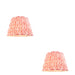 2 PACK 40cm Tapered cylinder Lamp Shade - Coral pink fabric - Pleated Spot Handcrafted Light
