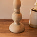 Table Lamp Base Only - Natural wood & brushed aged brass plate - 10W LED B22