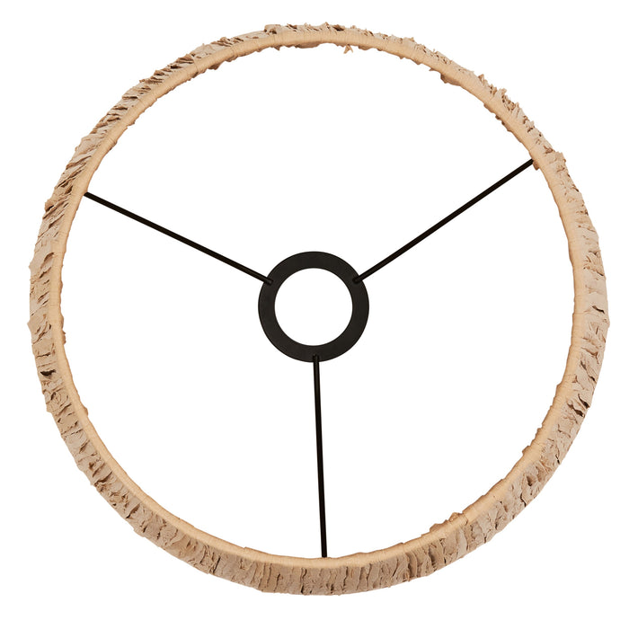 32cm Tapered cylinder Lamp Shade - Natural raffia - Pleated Handcrafted Light