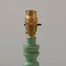 2 PACK Table Lamp Base Only - Satin Cotswold green paint & brushed aged brass plate - 7W LED B22