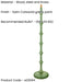 1380mm Tall Floor Lamp - Satin Cotswold green paint - Trendy Pastel Base Only - 10W LED B22