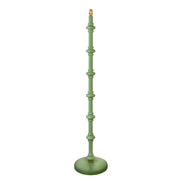 1380mm Tall Floor Lamp - Satin Cotswold green paint - Trendy Pastel Base Only - 10W LED B22