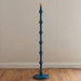 2 PACK 1380mm Tall Floor Lamp - Satin marlin blue paint - Trendy Pastel Base Only - 10W LED B22