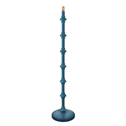 1380mm Tall Floor Lamp - Satin marlin blue paint - Trendy Pastel Base Only - 10W LED B22