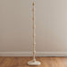 2 PACK 1380mm Tall Floor Lamp - Satin almond white paint - Trendy Pastel Base Only - 10W LED B22