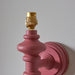 Dimmable Wall Light - Satin pink clay painted Wood - Trendy Sconce