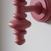 Dimmable Wall Light - Satin pink clay painted Wood - Trendy Sconce