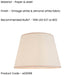 35cm Tapered cylinder Lamp Shade - Vintage white & almond white fabric Light