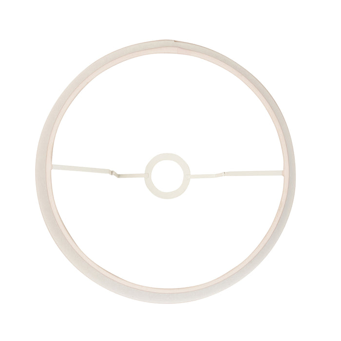 35cm Tapered cylinder Lamp Shade - Vintage white & almond white fabric Light