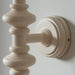 Dimmable Wall Light - Satin almond white painted Wood - Trendy Sconce