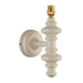 Dimmable Wall Light - Satin almond white painted Wood - Trendy Sconce