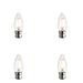 4 PACK 4W Dimmable B22 CANDLE LED Light Bulb - Warm White 2700K 470 Lumens