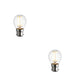 2 PACK 4W Dimmable B22 GOLF LED Light Bulb - Warm White 2700K 470 Lumens