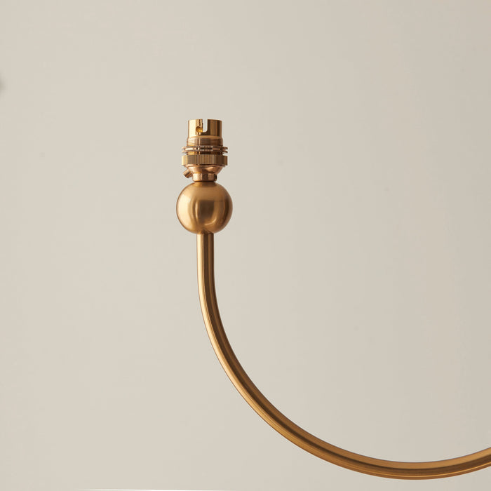 2 PACK Hanging Ceiling Pendant Light - Brushed aged brass plate - 5 x 7W LED B22