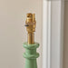 Table Lamp Base Only - Cotswold green & warm brass plate - 10W LED B22