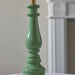 Table Lamp Base Only - Cotswold green & warm brass plate - 10W LED B22