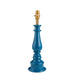 Table Lamp Base Only - Marlin blue & warm brass plate - 10W LED B22