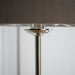 2 PACK 1500mm Tall Floor Lamp - Brushed chrome plate & natural linen - 10W LED E27