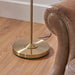 2 PACK 1500mm Tall Floor Lamp - Antique brass plate & vintage white fabric - 10W LED E27