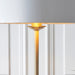 2 PACK 1500mm Tall Floor Lamp - Antique brass plate & vintage white fabric - 10W LED E27