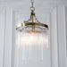 Hanging Ceiling Pendant Light - Antique brass plate & clear glass - 10W LED E27