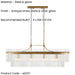 Hanging Ceiling Pendant Light - Antique brass plate & clear glass - 4 x 6W LED E14