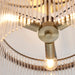 2 PACK Semi Flush Ceiling Light - Brushed aged brass plate & white glass