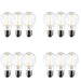 4 PACK 3 PACK 8W Dimmable E27 GLS LED Light Bulb - Warm White 2700K 1050 Lumens