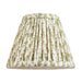 2 PACK 16cm Tapered cylinder Lamp Shade - Herb green fabric - Pleated Leaf Handcrafted Light