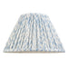 2 PACK 30cm Tapered cylinder Lamp Shade - Shell bay blue fabric - Pleated Leaf Handcrafted Light
