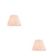2 PACK 20cm Tapered cylinder Lamp Shade - Peachy Pink fabric - Pleated Leaf Handcrafted Light