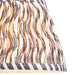 20cm Tapered cylinder Lamp Shade - Pearl grey fabric - Pleated Wave Handcrafted Light