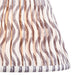 25cm Tapered cylinder Lamp Shade - Pearl grey fabric - Pleated Wave Handcrafted Light