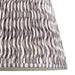 2 PACK 40cm Tapered cylinder Lamp Shade - Pearl grey fabric - Pleated Wave Handcrafted Light