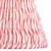 2 PACK 25cm Tapered cylinder Lamp Shade - Coral pink fabric - Pleated Wave Handcrafted Light