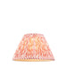 30cm Tapered cylinder Lamp Shade - Coral pink fabric - Pleated Wave Handcrafted Light