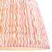 40cm Tapered cylinder Lamp Shade - Coral pink fabric - Pleated Wave Handcrafted Light