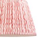40cm Tapered cylinder Lamp Shade - Coral pink fabric - Pleated Wave Handcrafted Light