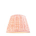 40cm Tapered cylinder Lamp Shade - Coral pink fabric - Pleated Wave Handcrafted Light
