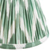 2 PACK 16cm Tapered cylinder Lamp Shade - Cotswold green fabric - Pleated Zigzag Handcrafted Light