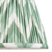 20cm Tapered cylinder Lamp Shade - Cotswold green fabric - Pleated Zigzag Handcrafted Light