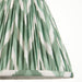 2 PACK 25cm Tapered cylinder Lamp Shade - Cotswold green fabric - Pleated Zigzag Handcrafted Light