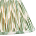 2 PACK 30cm Tapered cylinder Lamp Shade - Cotswold green fabric - Pleated Zigzag Handcrafted Light